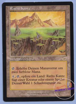 Rath's Edge German MTG MISPRINT. Gives you 2 colorless mana instead of 1 - Image 1