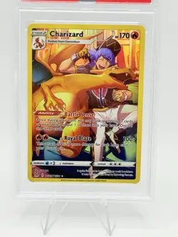 2022 Pokemon SWSH FA/CHARIZARD LOST ORIGIN TG03/TG30 PSA 8 - Image 2