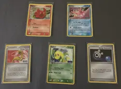 Reverse Holo Bayleef, Corsola, and Other Unseen Forces Pokemon Card Lot - Image 1