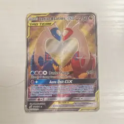 Pokemon Latias & Latios GX Ultra Rare Full Art TAG TEAM Holo 170/181 Sm-Team Up - Image 1