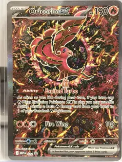 Pokemon Oricorio ex 024 MEP Mega Evolution Promo Holo Basic 190 HP Fire 2025 - Image 4