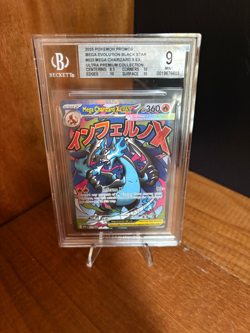 BGS 9 Mint Phantasmal Flames Mega Charizard X ex 023 Holo UPC Promo Pokemon TCG - Image 1
