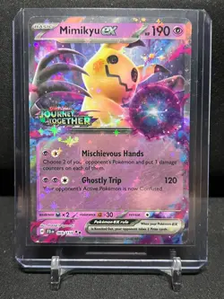 Mimikyu ex 069/159 Double Rare Holo Stamped Pokemon 2025 Journey Together NM - Image 1
