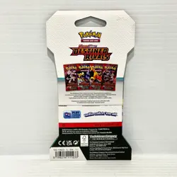 1x Destined Rivals - Scarlet & Violet Sealed Pokemon Card Sleeved Booster Pack - Image 2