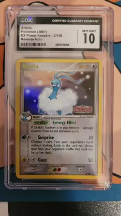 POKEMON Altaria 2007 EX Pokemon Power Keepers 2/108 English Holo CGC 10 RARE - Image 1