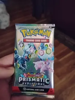 Pokemon Cards Prismatic Evolutions Pack Still Sealed Custom Art Bought From Temu - Image 1
