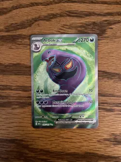 Pokemon TCG Arbok EX 185/165 Scarlet & Violet 151 Ultra Rare Near Mint NM - Image 1
