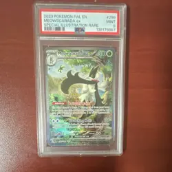 Pokemon TCG Meowscarada ex Special Illustration Rare Holo 256/193 Sv02 PSA 9 - Image 1