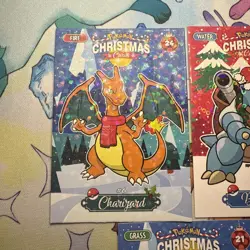 Holo Charizard Blastoise Venusaur Pokemon Collectoons 3 Lot Non-TCG Christmas - Image 2