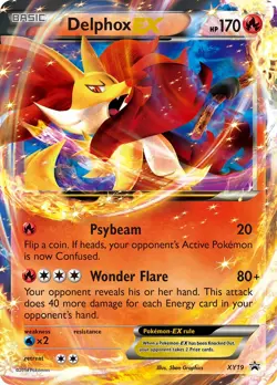 Delphox EX Pokemon XY Black Star Promo #XY19 Near Mint Holo - Image 1