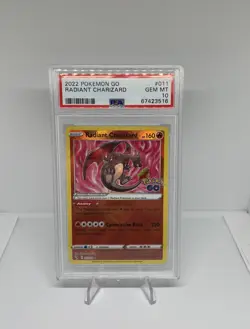 PSA 10 RADIANT CHARIZARD 011/078 SHINY POKEMON GO - Image 1