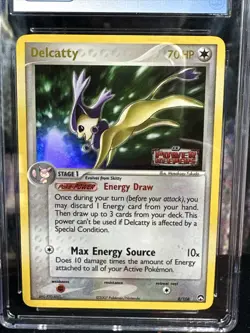Delcatty Reverse Holo 2007 Pokemon EX Power Keepers #8/108 STAMPED CGC 9 - Image 4