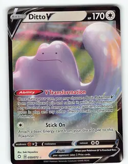 DITTO V 050/072 HOLO RARE V SHINING FATES POKEMON NM - Image 2