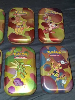 Pokemon TCG Scarlet & Violet 151 Mini Tin Full Set 10 Empty Tins - Image 4