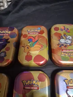 Pokemon TCG Scarlet & Violet 151 Mini Tin Full Set 10 Empty Tins - Image 5