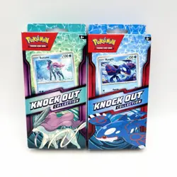 (Pair) Pokemon Suicune & Kyogre Knock Out Collection (Both) Sealed With Promo - Image 1