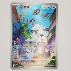 Pokemon TCG Chatot 181/162 Illustration Rare Temporal Forces NM - Image 1