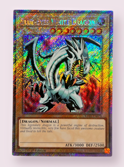 YuGiOh! Blue-Eyes White Dragon (Platinum Secret Rare) RA03-EN079 1st Edition NM - Image 1