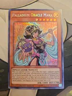 Yugioh! Palladium Oracle Mana - Limited Ed Prismat Secret Rare - TN19-EN004 - MP - Image 1