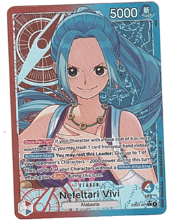 One Piece EB03 English Alt Art Leader Nefeltari Vivi EB03-001 - Image 1