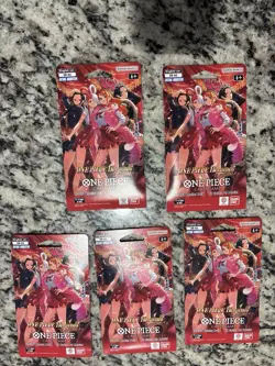 ONE PIECE Heroines EB-03 Sleeved Booster pack English - Lot of 5 - New / Sealed - Image 1