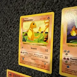 LOT Of 11 1999 Pokemon Cards!! Charmander! Charmeleon! Vulpix! Weedle! - Image 2