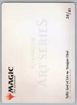 MTG - Kaldheim - Valki, God of Lies Art Card -f627 - Image 2