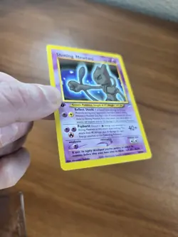 Shining Mewtwo 1st Edition 109/105 Neo Destiny Holo Pokemon Card LP - Image 5