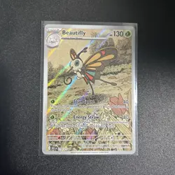 Beautifly #219/217 Ascended Heroes Pokemon Full Art Rare Holo NM Near Mint Card - Image 1