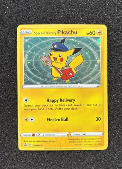 Special Delivery Pikachu SWSH074 Promo Pokemon Card – NM - Image 1