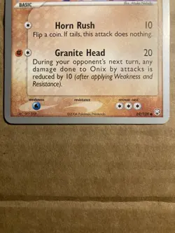 Onix Pokemon Card World Championships 2006 69/109 NM - Image 4