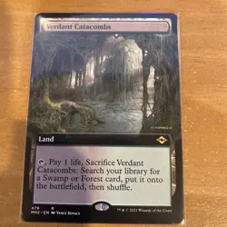 MTG English Verdant Catacombs (Extended Art) NM Normal Modern Horizons 2 - Image 1
