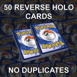 50 Pokemon Card REVERSE HOLO Only Bundle Lot All Unique Cards NM SV 151 Gift - Image 1
