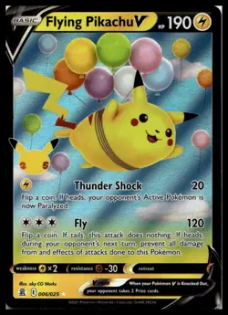 Flying Pikachu V 006/025 Celebrations Pokemon Card | NM - Image 1