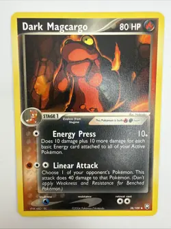 Dark Magcargo 38/109 EX Team Rocket Returns Regular Uncommon Pokemon Card - Image 3