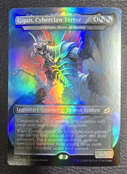 MTG Gigan, Cyberclaw Terror FOIL Ikoria: Lair of Behemoths 384 NM - Image 1