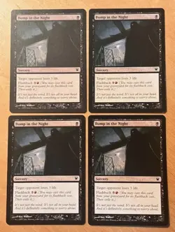 MTG Magic the Gathering 4x Bump in the Night Innistrad LP Playset - Image 1