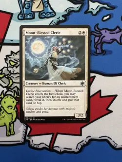 Moon-Blessed Cleric x1 Mtg Adventures in the Forgotten Realms - Image 1