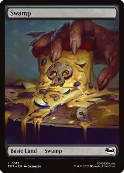 Swamp (0312) - Surge Foil Light Play, English Magic the Gathering MTG Teenage Mu - Image 1