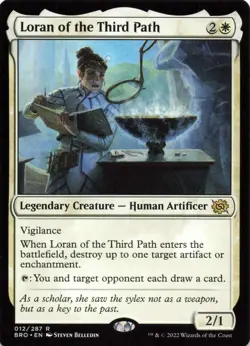 2022 Magic: The Gathering The Brothers' War Loran of the Third Path #12 - Image 1
