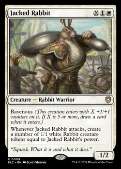MTG Jacked Rabbit Bloomburrow Commander 9 R NM - Image 1