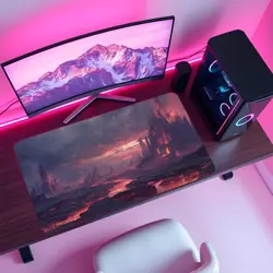 Volcanic Wasteland MTG Playmat - Lava River Hellscape Commander Game Mat - Image 4