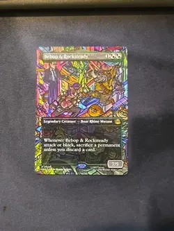 Bebop & Rocksteady - Borderless, English Magic the Gathering MTG - Image 1