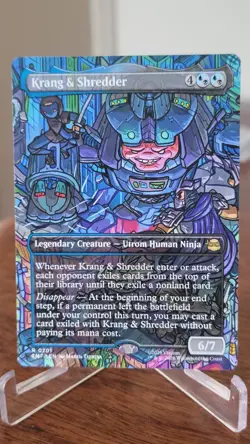 Borderless KRANG & SHREDDER mtg NM-M Teenage Mutant Ninja Turtles Rare - Image 1
