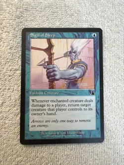 Mtg - Sigil of Sleep - Urza's Destiny - Regular - Blue - Regular - Shinetized - Image 1