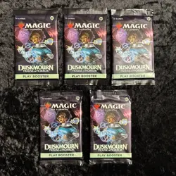 5x Magic: The Gathering Duskmourn Play Booster Packs - Factory Sealed - Image 1