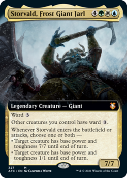 1 x Storvald, Frost Giant Jarl - Extended Art - Commander: Adventures in the For - Image 1