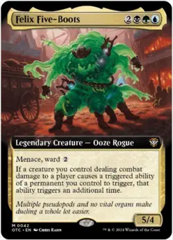 Felix Five-Boots (Extended Art, #42, NM) Commander: Outlaws of Thunder Junction - Image 1