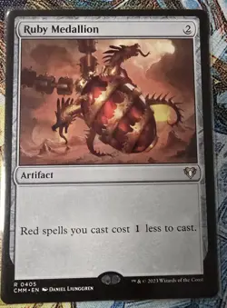 Ruby Medallion, Commander Masters, Regular, MTG, #405, NM++ - Image 1