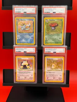 Pokemon TCG 1999 Vapreon Snorlax Vileplume Kangaskhan Holos PSA graded - Image 1